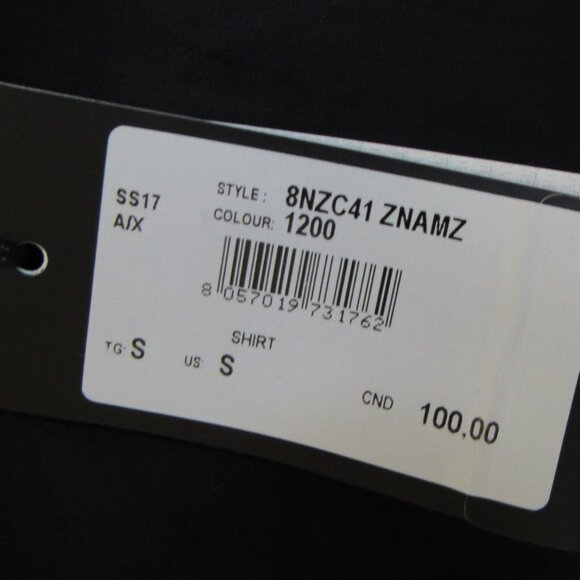 $100 Armani Exchange Men Shirt, Cotton, Black, Small, Button Down - Picture 4 of 6